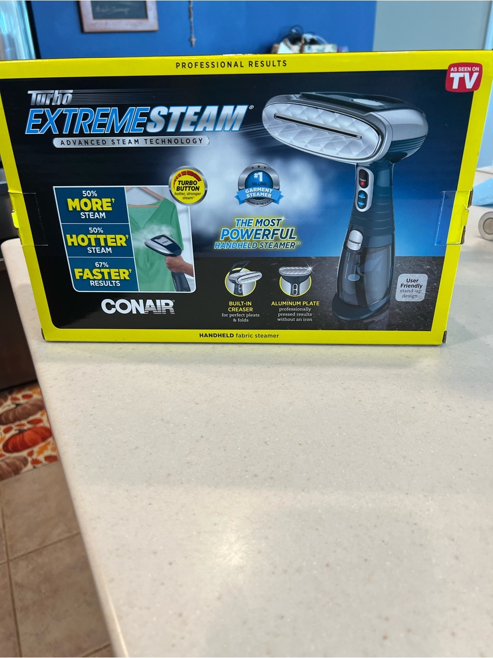 Conair Turbo ExtremeSteam Handheld Fabric Steamer - Blue